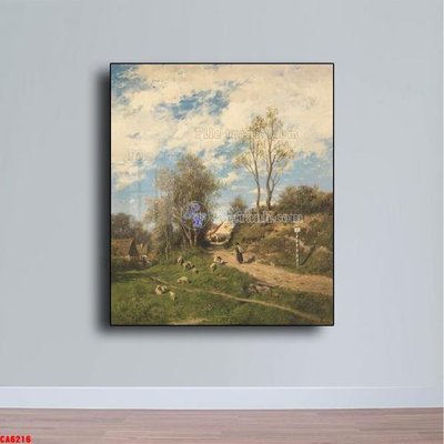 File tranh gốc Tranh sơn dầu phong cảnh châu âu CA6216 (bản quyền) độc đáo