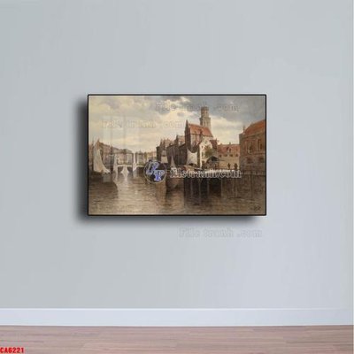 File gốc Tranh sơn dầu phong cảnh châu âu CA6221 (trang trí) phòng ngủ