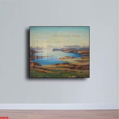 File in lụa Tranh sơn dầu phong cảnh châu âu CA6229 (tân cổ điển) Tranh sơn dầu phong cảnh châu âu CA6229