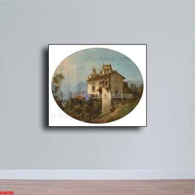 Mua file gốc Tranh sơn dầu phong cảnh châu âu CA6230 (in ấn) tại Filetranh.com