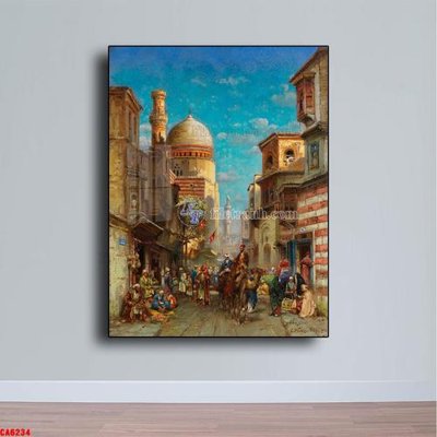 Tải file Tranh sơn dầu phong cảnh châu âu CA6234 (gốc) in ấn chất lượng