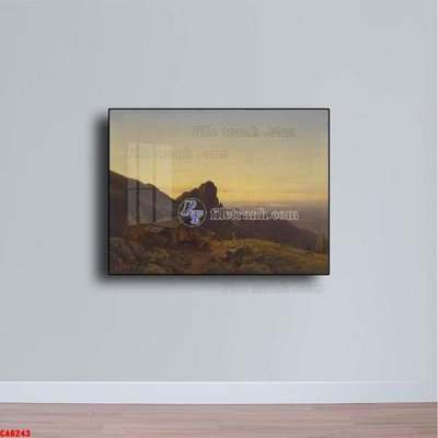 File tranh Tranh sơn dầu phong cảnh châu âu CA6243 (bản gốc) in lụa 3D