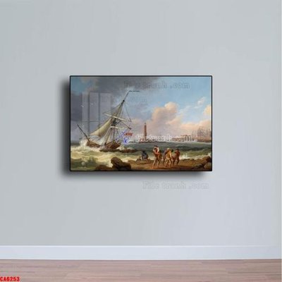 File PSD Tranh sơn dầu phong cảnh châu âu CA6253 (gốc) tách lớp chi tiết