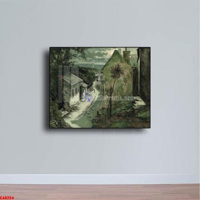 File tranh trang trí Tranh sơn dầu phong cảnh châu âu CA6254 (tải file gốc)