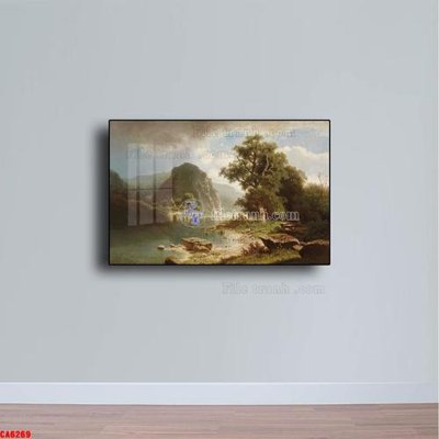 File in ấn chuyên nghiệp Tranh sơn dầu phong cảnh châu âu CA6269 (file gốc)