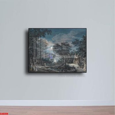 File in ấn cao cấp Tranh sơn dầu phong cảnh châu âu CA6289 (file gốc)