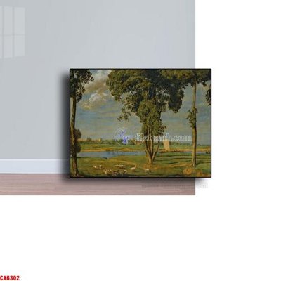 Chi tiết file gốc Tranh sơn dầu phong cảnh châu âu CA6302 (cho in tráng gương)