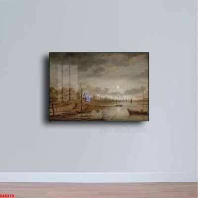 File in ấn Tranh sơn dầu phong cảnh châu âu CA6319 chuyên nghiệp