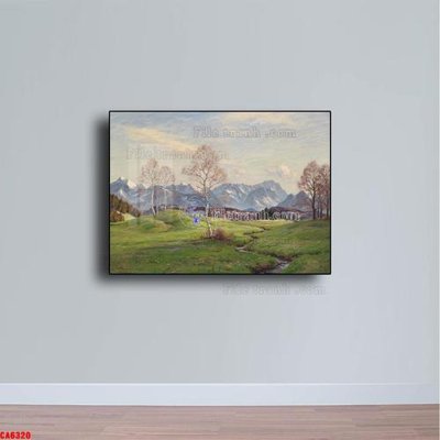 Tải file gốc Tranh sơn dầu phong cảnh châu âu CA6320 (in khổ lớn) không mờ