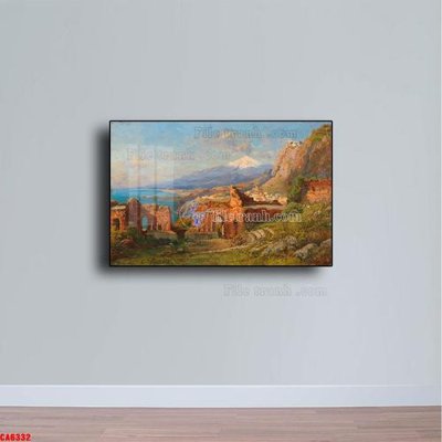File PSD Tranh sơn dầu phong cảnh châu âu CA6332 (bản gốc) chất lượng nhất