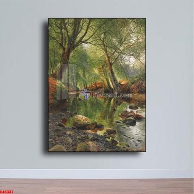 File in trần Tranh sơn dầu phong cảnh châu âu CA6337 (bản gốc) phong cảnh