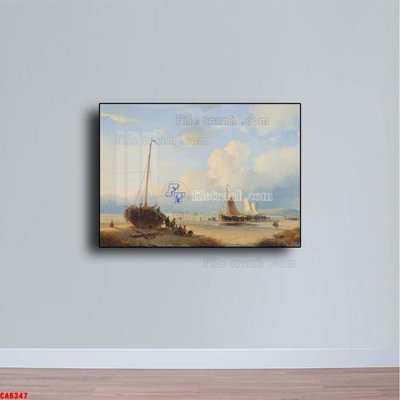 File tranh Tranh sơn dầu phong cảnh châu âu CA6347 (gốc) chủ đề thành phố