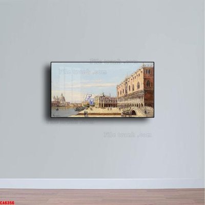Tải file Tranh sơn dầu phong cảnh châu âu CA6356 (gốc) làm file in ấn