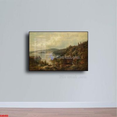 File in ấn cao cấp Tranh sơn dầu phong cảnh châu âu CA6403 (file gốc)
