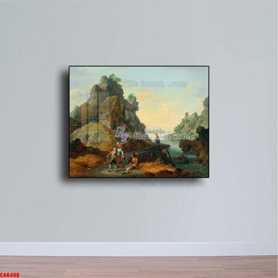 Tải file Tranh sơn dầu phong cảnh châu âu CA6408 (gốc) để in ấn ngay