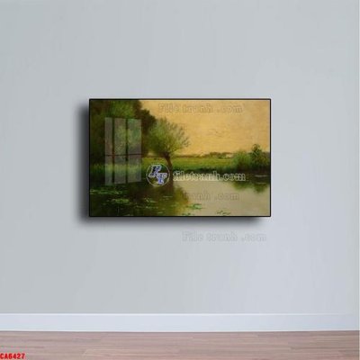 File tranh Tranh sơn dầu phong cảnh châu âu CA6427 (gốc) chủ đề thành phố