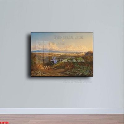 File tranh quảng cáo Tranh sơn dầu phong cảnh châu âu CA6428 (download file gốc)