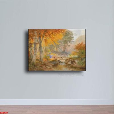 File gốc Tranh sơn dầu phong cảnh châu âu CA6437 (in ấn) không giới hạn