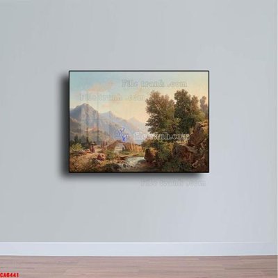 Mua file gốc Tranh sơn dầu phong cảnh châu âu CA6441 (PSD) tại Filetranh.com