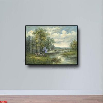 File in ấn Tranh sơn dầu phong cảnh châu âu CA6463 (bản gốc) từ file gốc