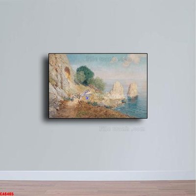 Tải file gốc Tranh sơn dầu phong cảnh châu âu CA6465 dùng cho in ấn