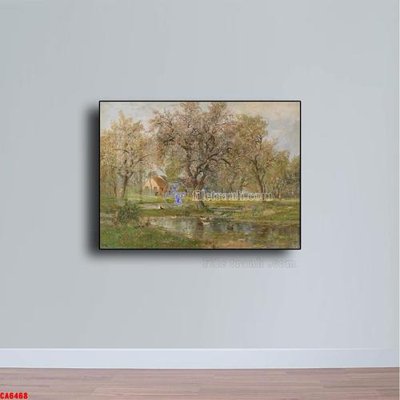 File tranh Tranh sơn dầu phong cảnh châu âu CA6468 (gốc) chủ đề trừu tượng