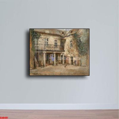 Download file tranh PSD Tranh sơn dầu phong cảnh châu âu CA6481 để chỉnh sửa