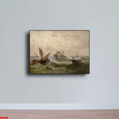 File gốc Tranh sơn dầu phong cảnh châu âu CA6488 (in lụa) họa tiết 3D