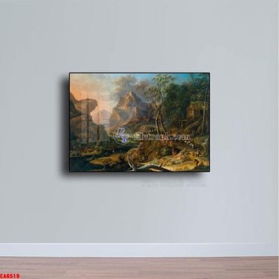 File gốc Tranh sơn dầu phong cảnh châu âu CA6519 (cho in ấn) độc quyền