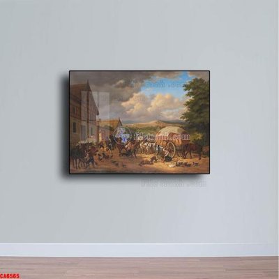 File gốc Tranh sơn dầu phong cảnh châu âu CA6565 (AI/EPS) cho in ấn