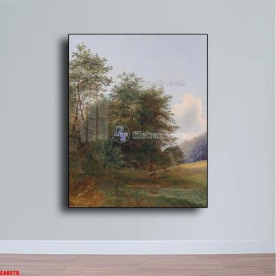 Tải file Tranh sơn dầu phong cảnh châu âu CA6576 (gốc) in ấn ngay lập tức