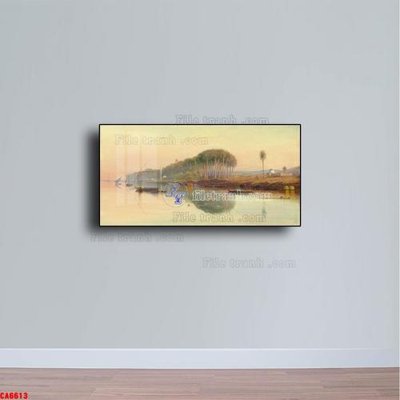 File tranh Tranh sơn dầu phong cảnh châu âu CA6613 (ảnh gốc) cho in ấn kỹ thuật số