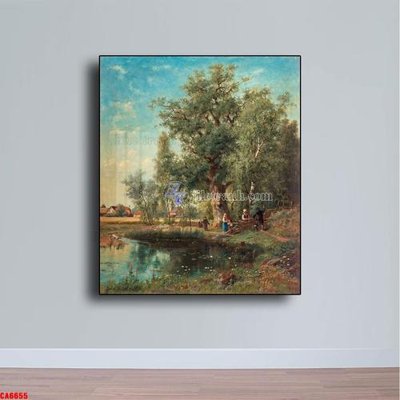 Tải file Tranh sơn dầu phong cảnh châu âu CA6655 (ảnh gốc) in tranh kính