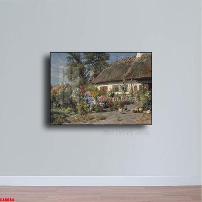 File ảnh Tranh sơn dầu phong cảnh châu âu CA6684 (gốc) in standee