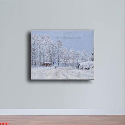 Ảnh gốc Tranh sơn dầu phong cảnh châu âu CA6707 (nét căng) in mica