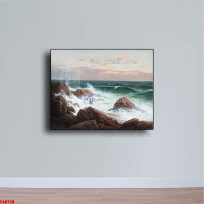 File tranh Tranh sơn dầu phong cảnh châu âu CA6720 (bản gốc) treo phòng ăn