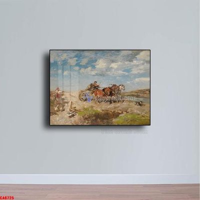 File gốc Tranh sơn dầu phong cảnh châu âu CA6725 (in mica) làm bảng hiệu