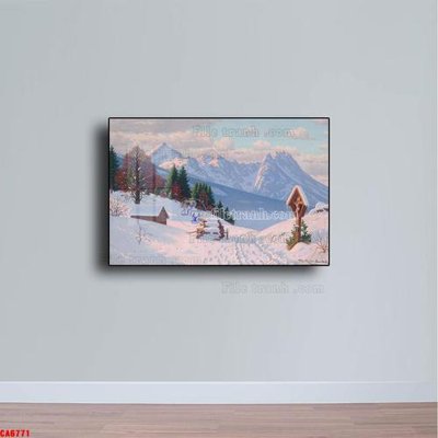 File gốc Tranh sơn dầu phong cảnh châu âu CA6771 (ảnh chi tiết) để in ấn