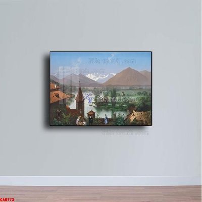 File tranh gốc Tranh sơn dầu phong cảnh châu âu CA6773 (bản quyền) độc đáo