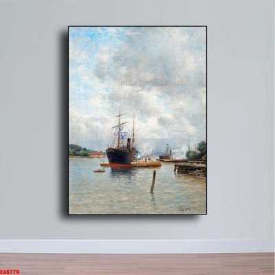 File PSD Tranh sơn dầu phong cảnh châu âu CA6779 (gốc) nhiều lớp (multi-layer)