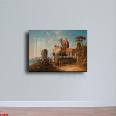 File gốc Tranh sơn dầu phong cảnh châu âu CA6803 (phiên bản chuẩn) để in ấn