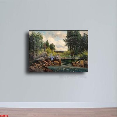 File gốc Tranh sơn dầu phong cảnh châu âu CA6813 (dành cho trang trí nội thất)