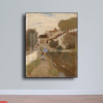 Ảnh mô tả file gốc in mica Tranh sơn dầu phong cảnh châu âu CA6814