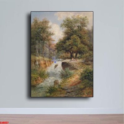 File gốc Tranh sơn dầu phong cảnh châu âu CA6837 (in ấn) không giới hạn