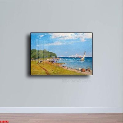 Hình ảnh file gốc in trần nhà Tranh sơn dầu phong cảnh châu âu CA6842