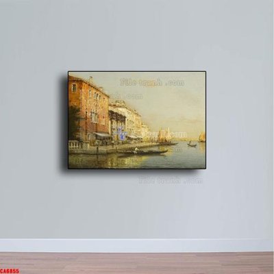 File PSD Tranh sơn dầu phong cảnh châu âu CA6855 (nguyên bản) cho thiết kế