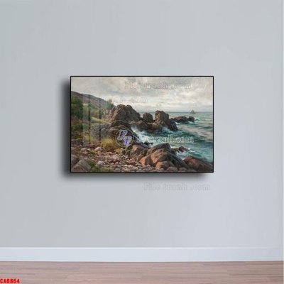 Tải file tranh gốc Tranh sơn dầu phong cảnh châu âu CA6864 chất lượng cao