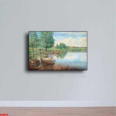 Tải file tranh gốc Tranh sơn dầu phong cảnh châu âu CA6879 chất lượng cao