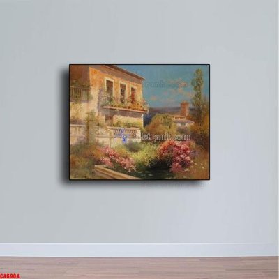 File tranh ảnh gốc Tranh sơn dầu phong cảnh châu âu CA6904 dùng cho in khổ lớn