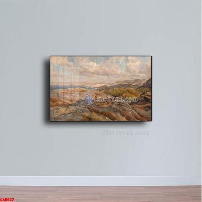 File tranh in trần 3D Tranh sơn dầu phong cảnh châu âu CA6922 (ảnh gốc)